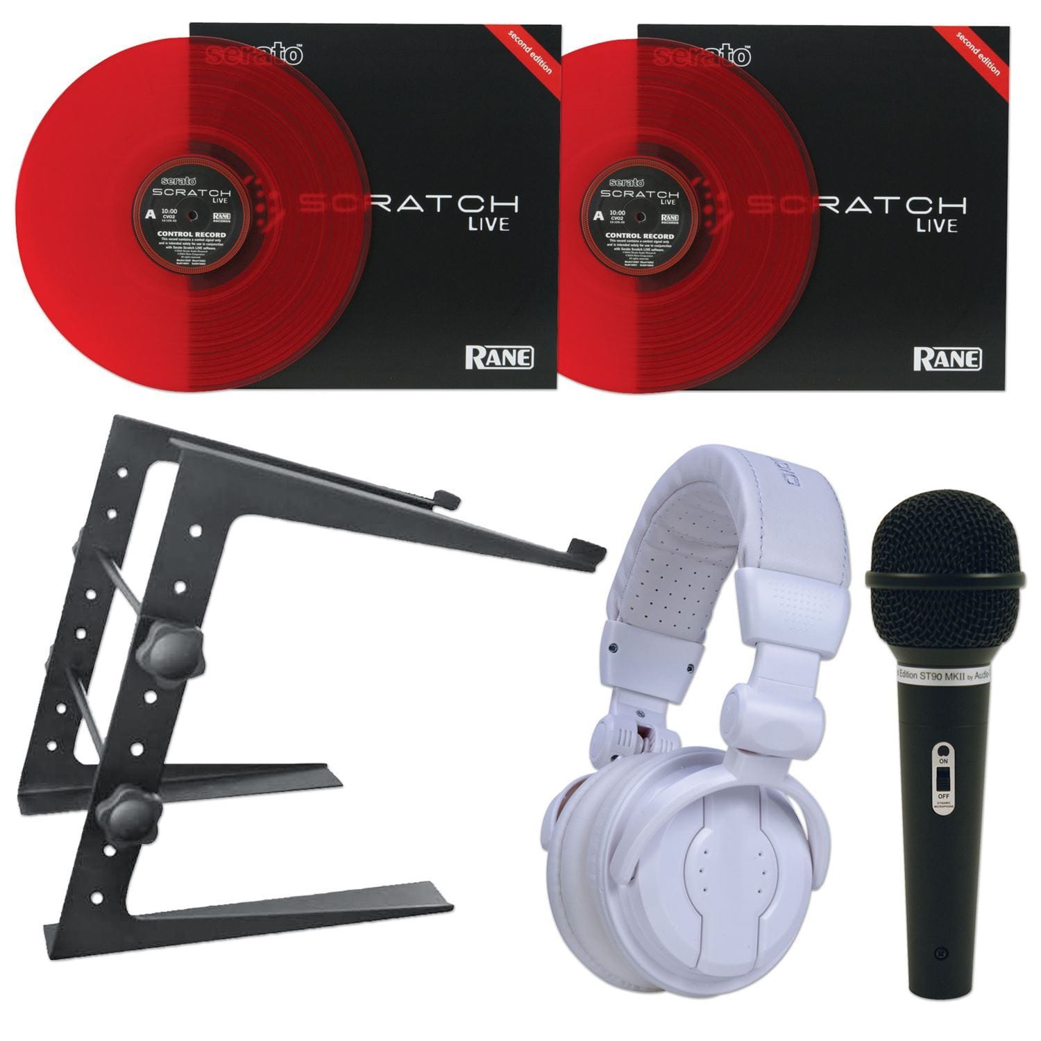 Professional Dj Headphones Package - Silver - Solotech