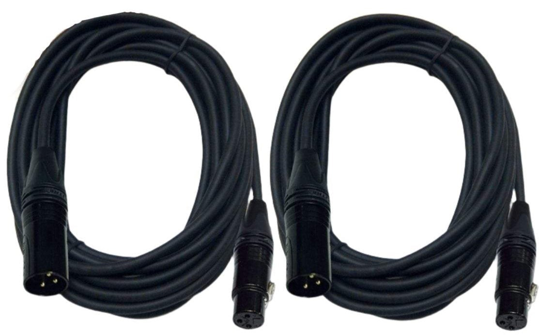 Tour Grade 50Ft Xlr To Xlr Mic Cable 2 Pack - ProSound and Stage Lighting