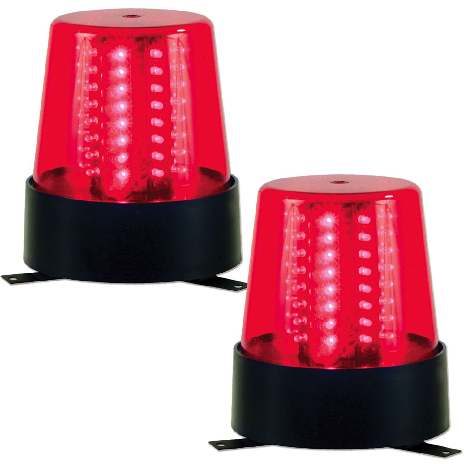 ADJ American DJ Professional B6RLED Red Stage Beacon Light 2-Pack - Solotech