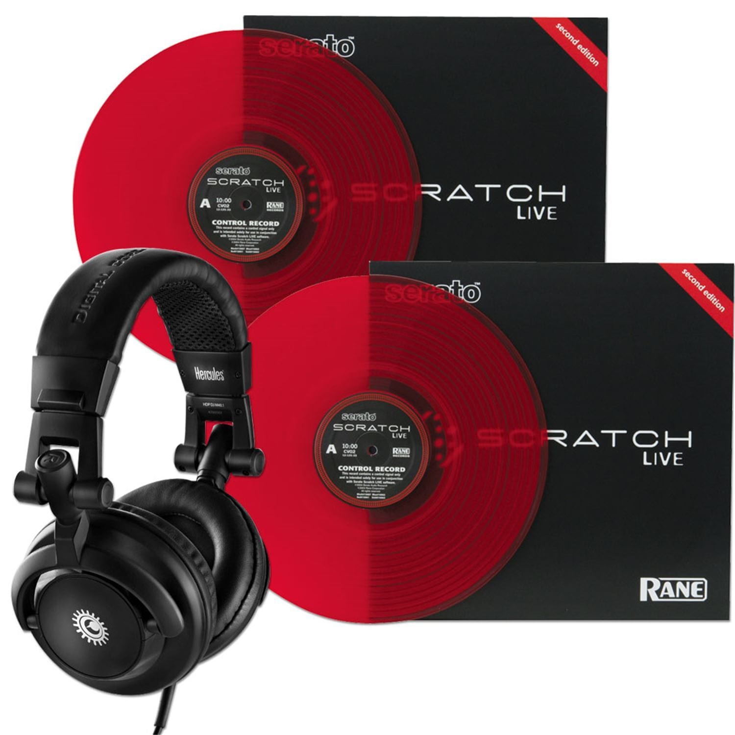 Digital Dj Time Coded Vinyl And Headphone Pack - Solotech