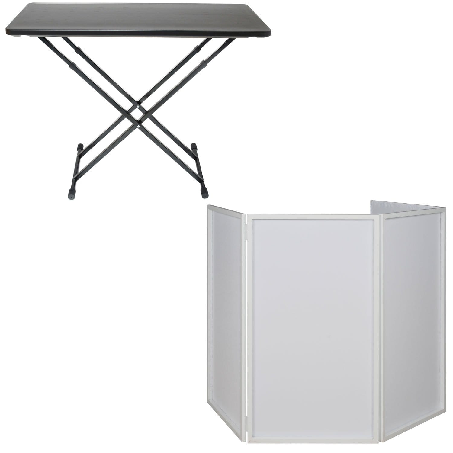 FastSet Table & ADJ American DJ White Facade Appearance Product Pack - Solotech