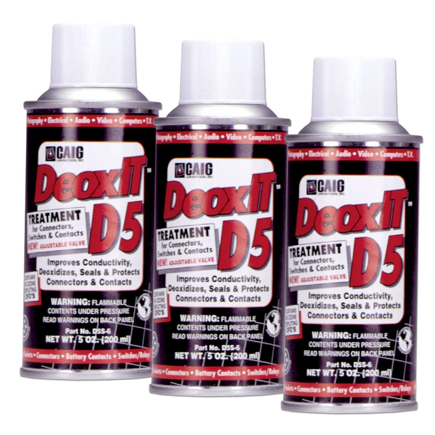 Pro MCL5SH6 DeoxIT Lubricant Spray Three Pack - Solotech