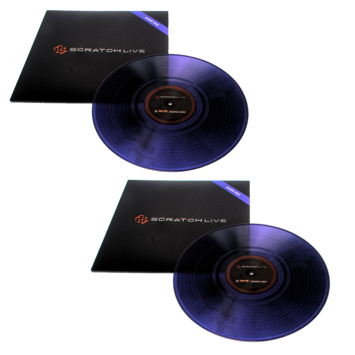 Rane Serato Time Coded Vinyl Twin Pack -Purple - Solotech