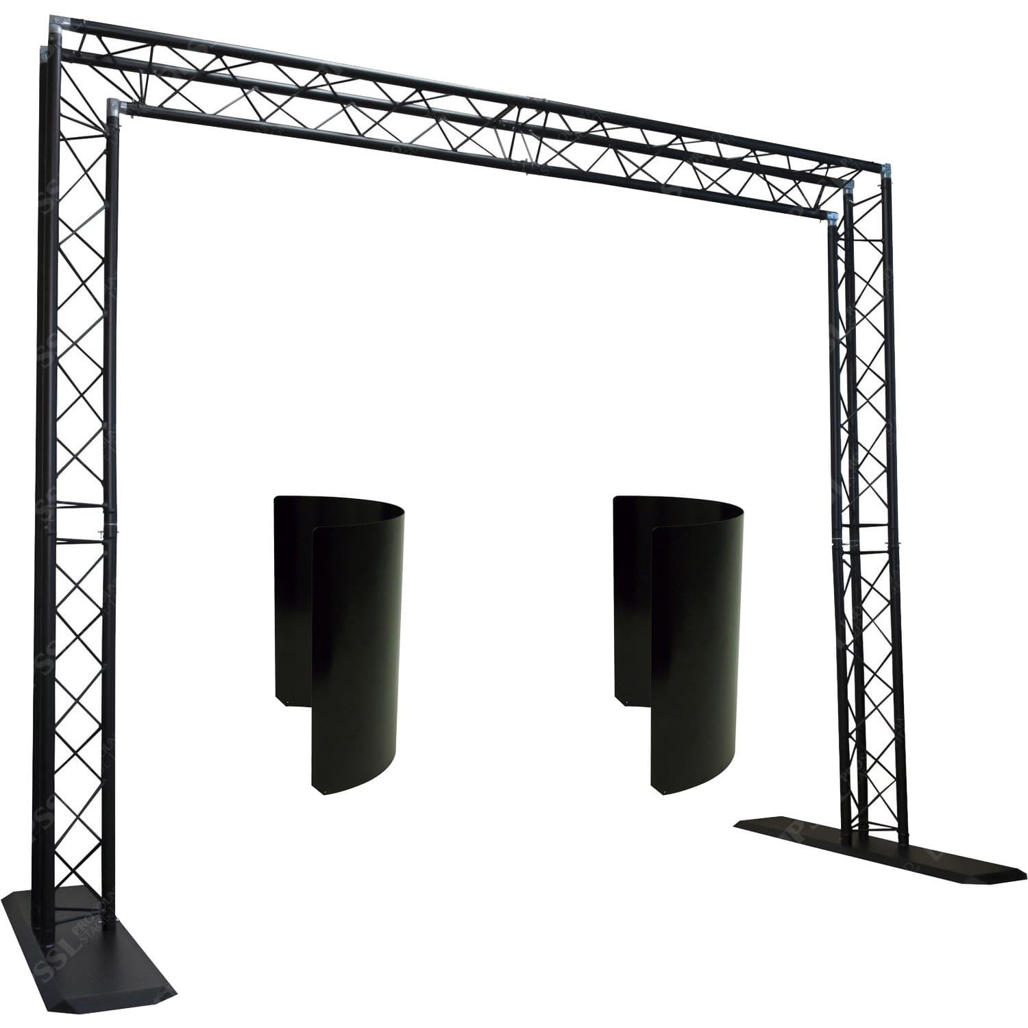 Global Truss Black Truss System 1 w Light Shield - Solotech