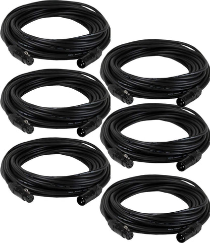 10ft 3-Pin DMX Lighting Cable 6-Pack - ProSound and Stage Lighting