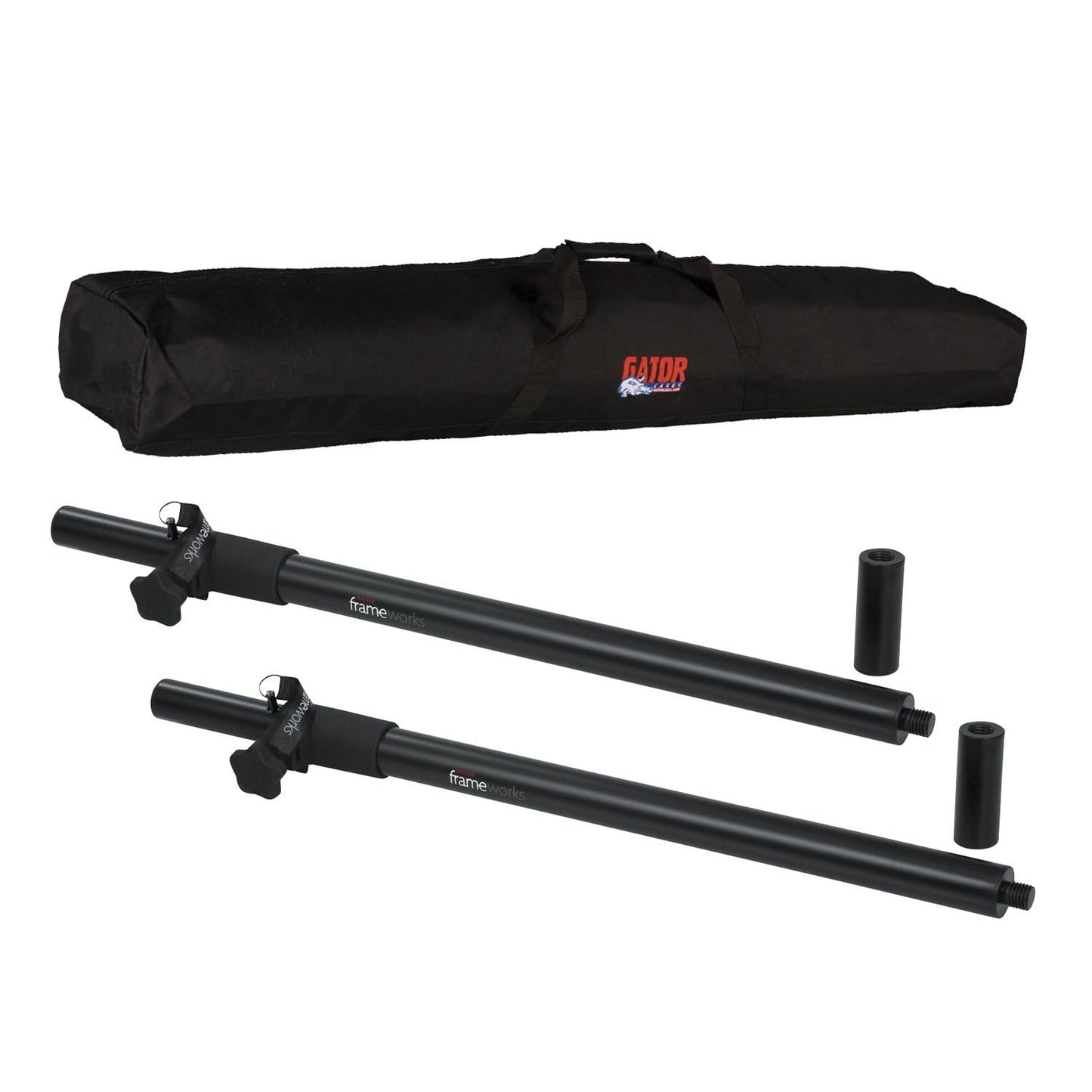 Gator Frameworks Standard Subwoofer Pole 2-Pack with Carrying Bag - ProSound and Stage Lighting