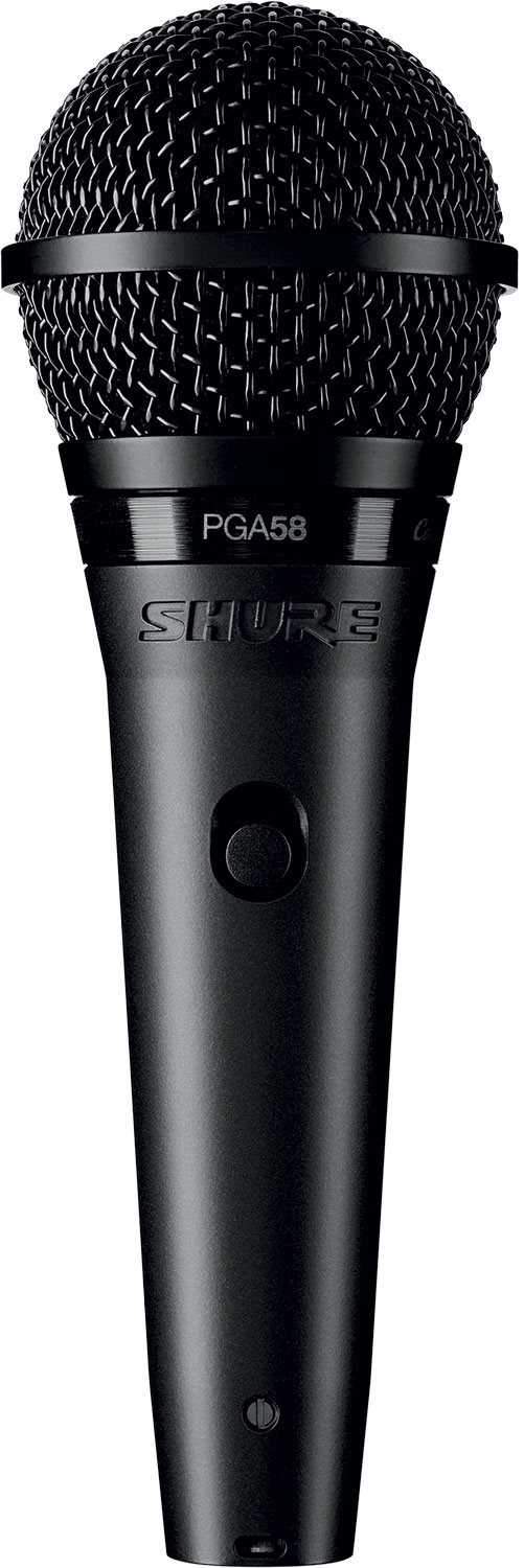 Shure PGA58-XLR Dynamic Vocal Mic Pair with Stands - Solotech