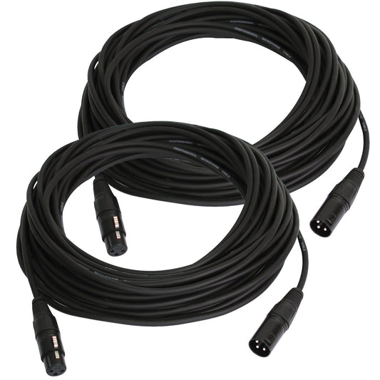 50ft XLR to XLR Microphone Cable Pair - ProSound and Stage Lighting