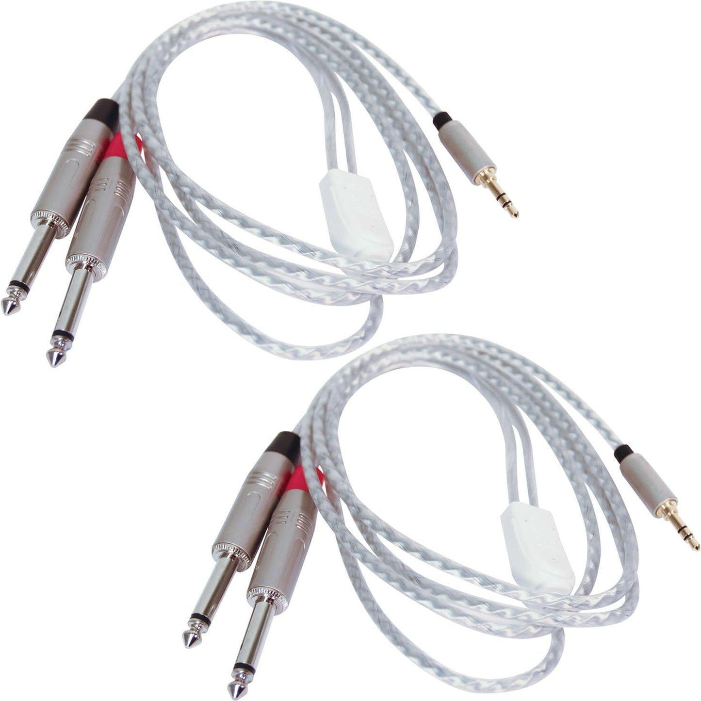 5ft Audio Cable 1/8" TRS to Dual 1/4" TS Pair - PSSL ProSound and Stage Lighting