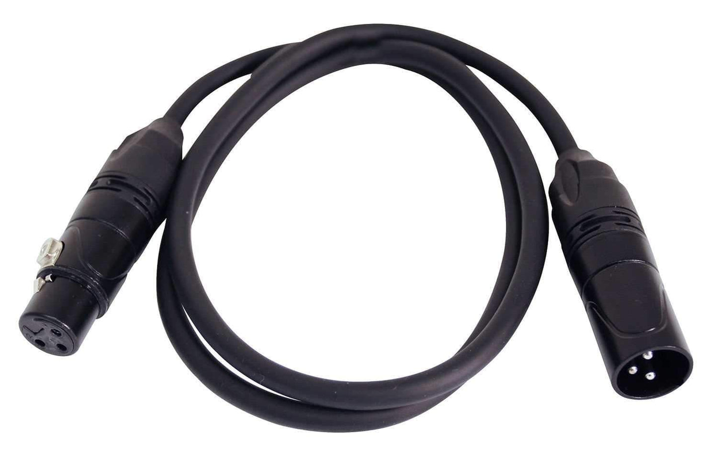 Solena Professional 3ft 3-Pin DMX Lighting Cable Pair - Solotech