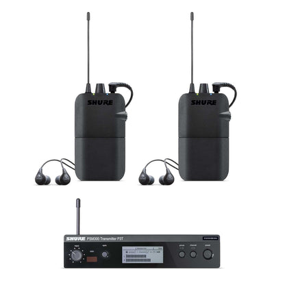 Shure PSM300 Twin Pack Dual In-Ear Monitor System - Solotech