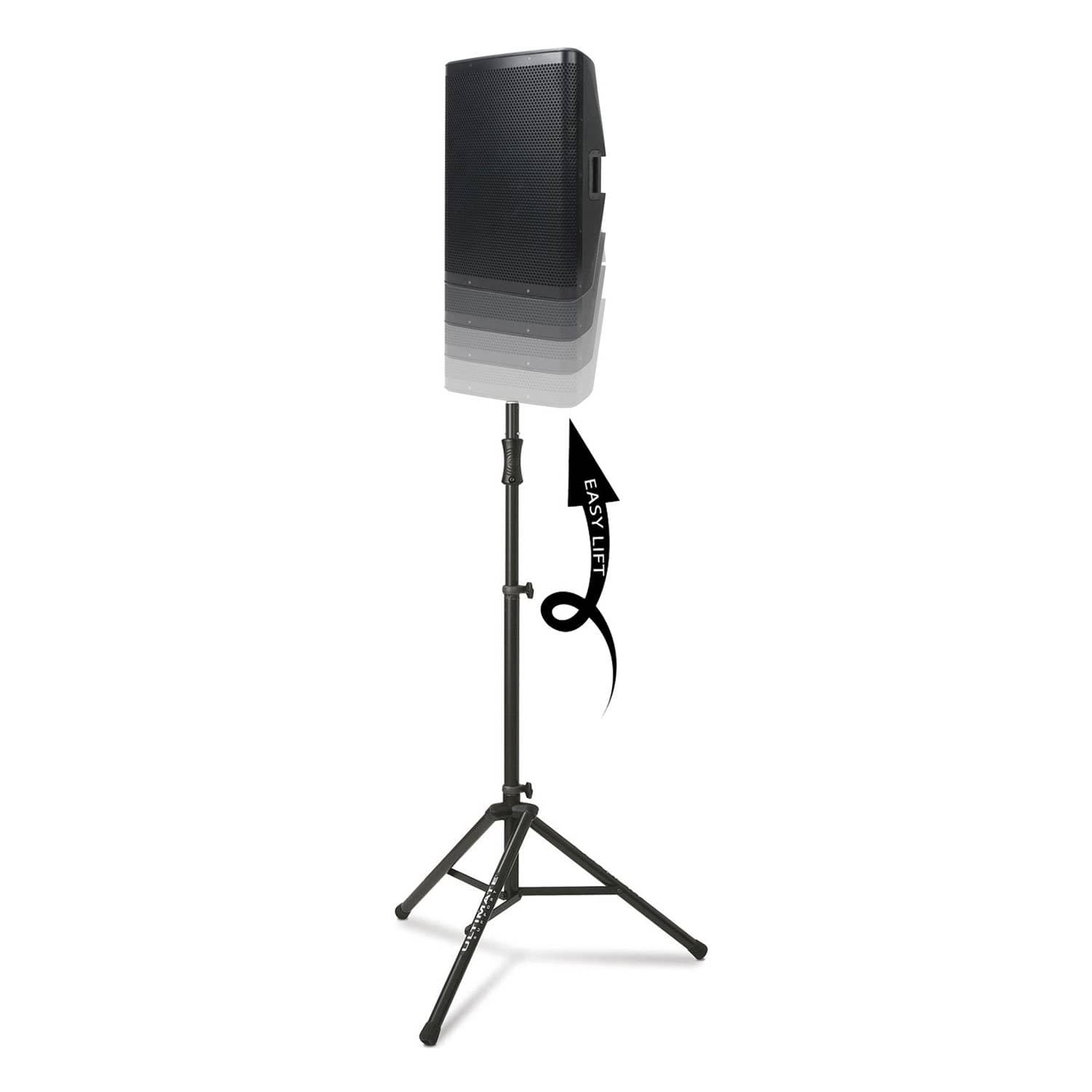 Ultimate TS-100 Speaker Stands with Black Scrims - ProSound and Stage Lighting