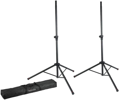 Gator Complete 15" Speaker Stands with Stretch Cover Set White - PSSL ProSound and Stage Lighting