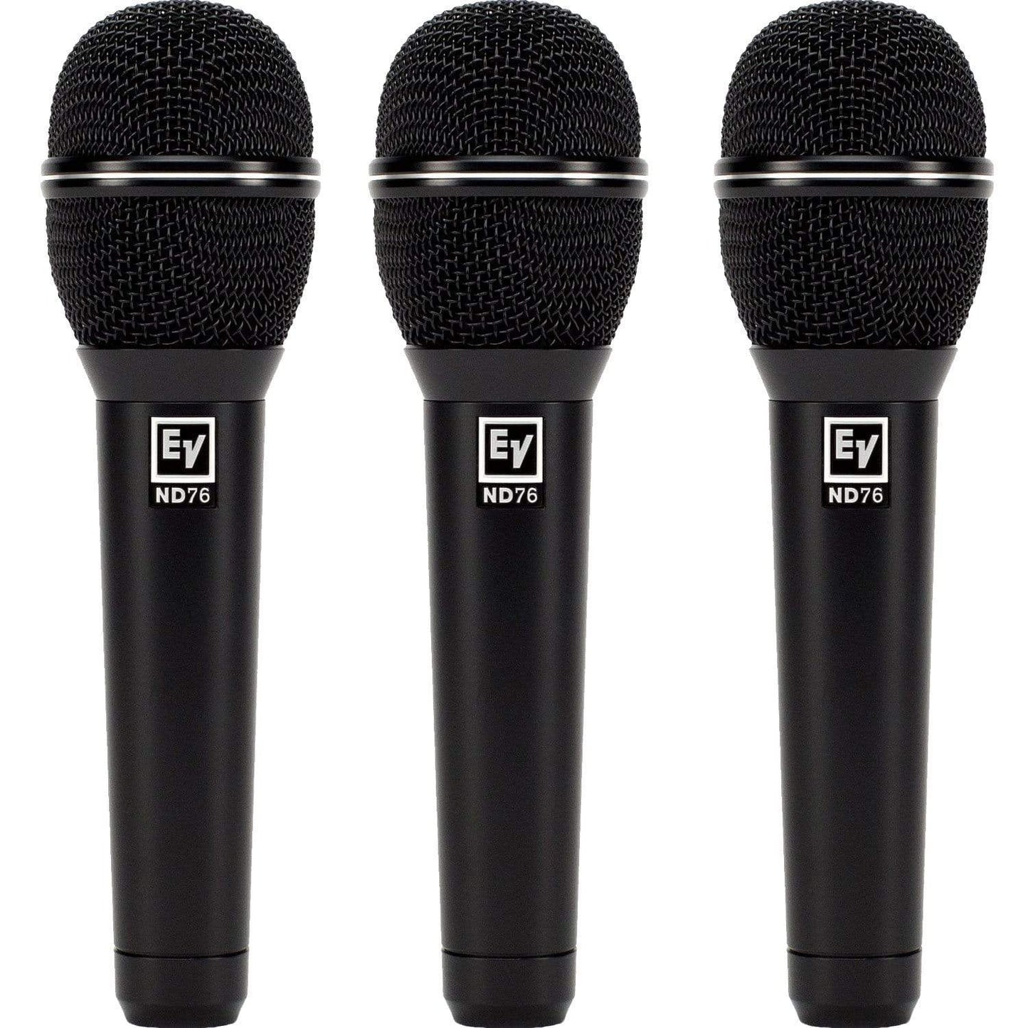 Electro-Voice ND76 Cardioid Dynamic Vocal Mic 3-Pack - ProSound and Stage Lighting