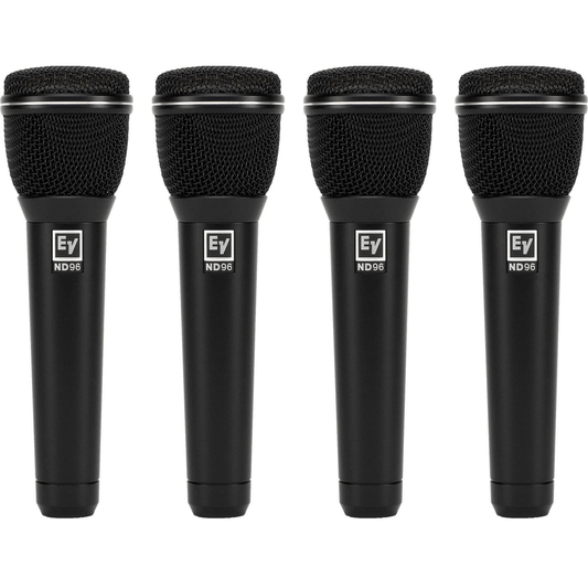 Electro-Voice ND96 Supercardioid Dynamic Vocal Mic 4-Pack - ProSound and Stage Lighting