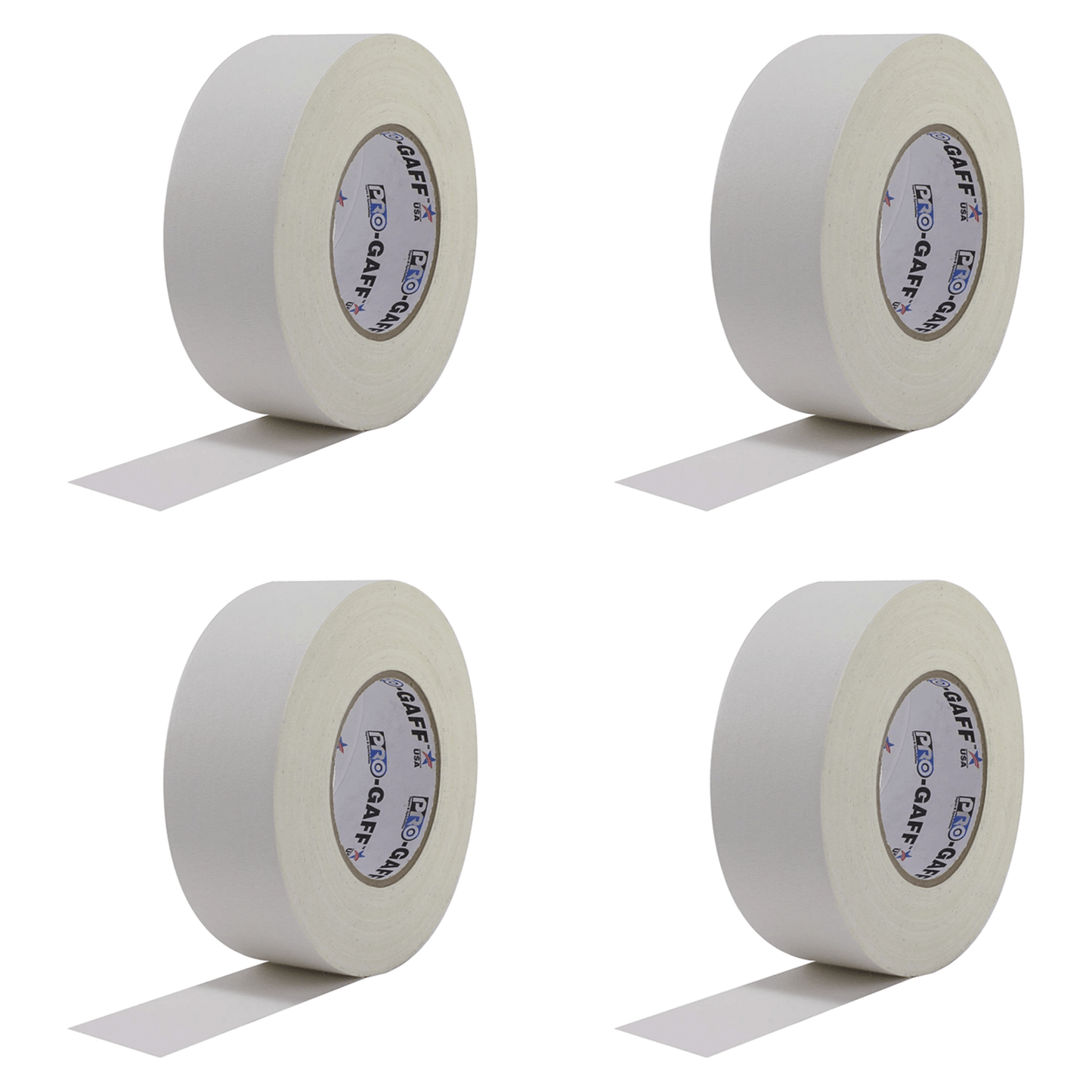 PRO White Gaffers Stage Tape 4-Pack 2" x 55Yds - PSSL ProSound and Stage Lighting