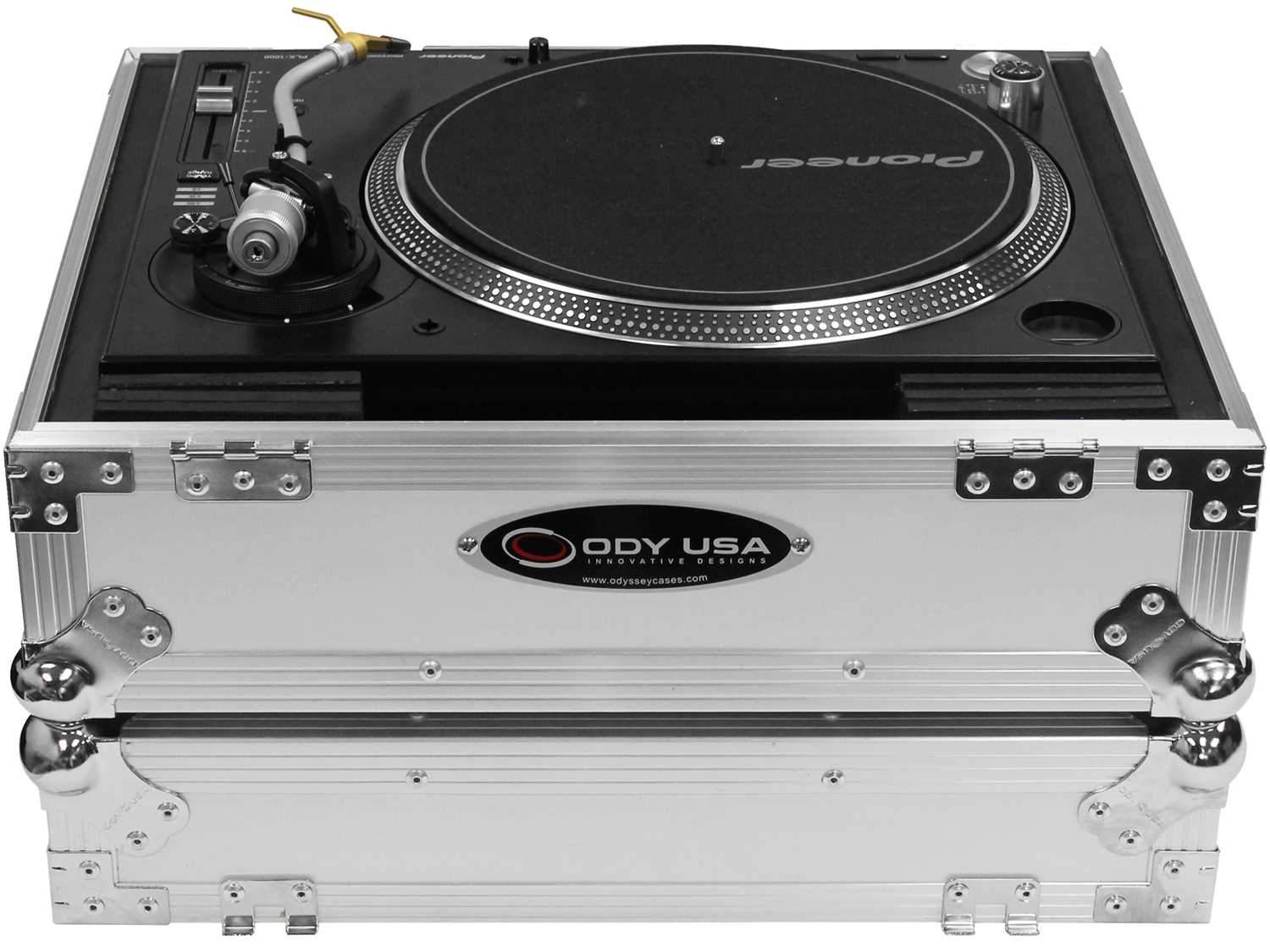 Odyssey FZ1200WT White 1200-Style Turntable Case 2-Pack - ProSound and Stage Lighting