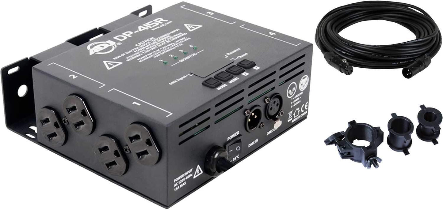 ADJ American DJ DP-415R 4-Ch Dimmer / Switcher with Accessories - ProSound and Stage Lighting