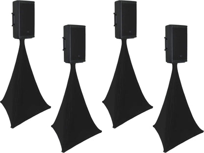 Gator GFW-TRIPODSCRIMB Frameworks Tripod 360 Stand Black Scrim 4-Pack - ProSound and Stage Lighting