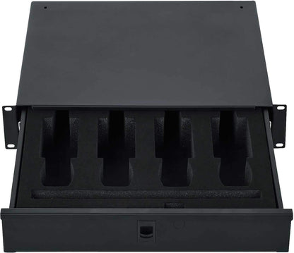 Gator GRW-DRWWRLSS 2U Wireless Mic Rack Drawer Pair - ProSound and Stage Lighting