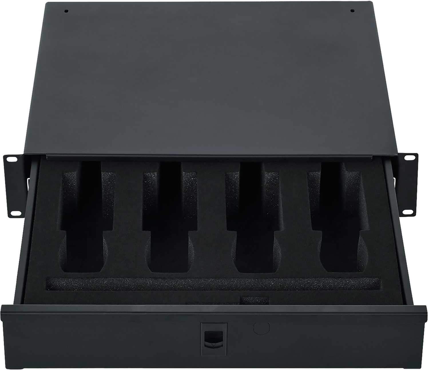 Gator GRW-DRWWRLSS 2U Wireless Mic Rack Drawer 4-Pack - ProSound and Stage Lighting