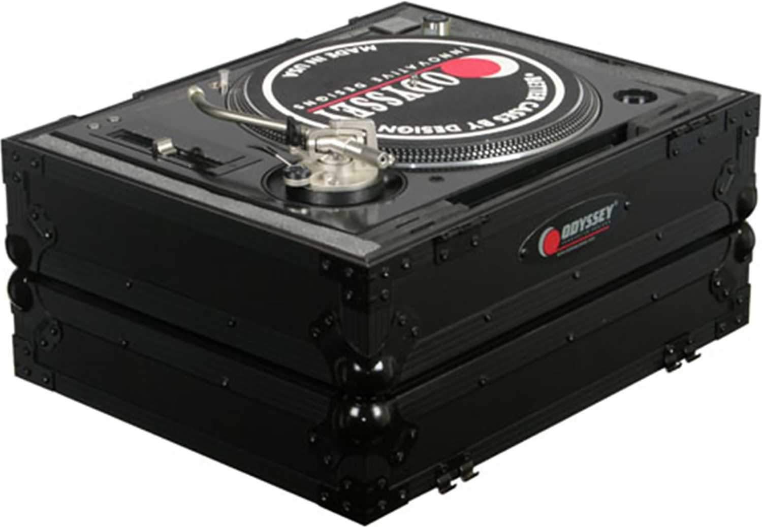 Odyssey FZ1200BL Black Label DJ Turntable Case Pair - ProSound and Stage Lighting