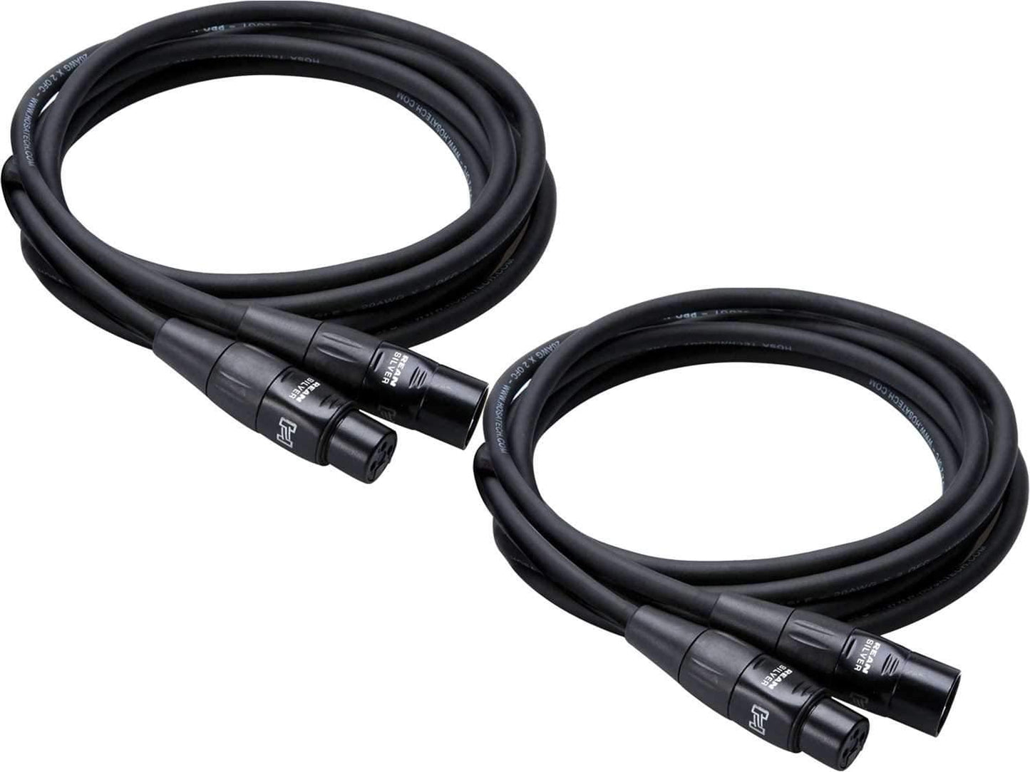 Hosa HMIC-100 100Ft Rean XLR Mic Cable 2-Pack - ProSound and Stage Lighting