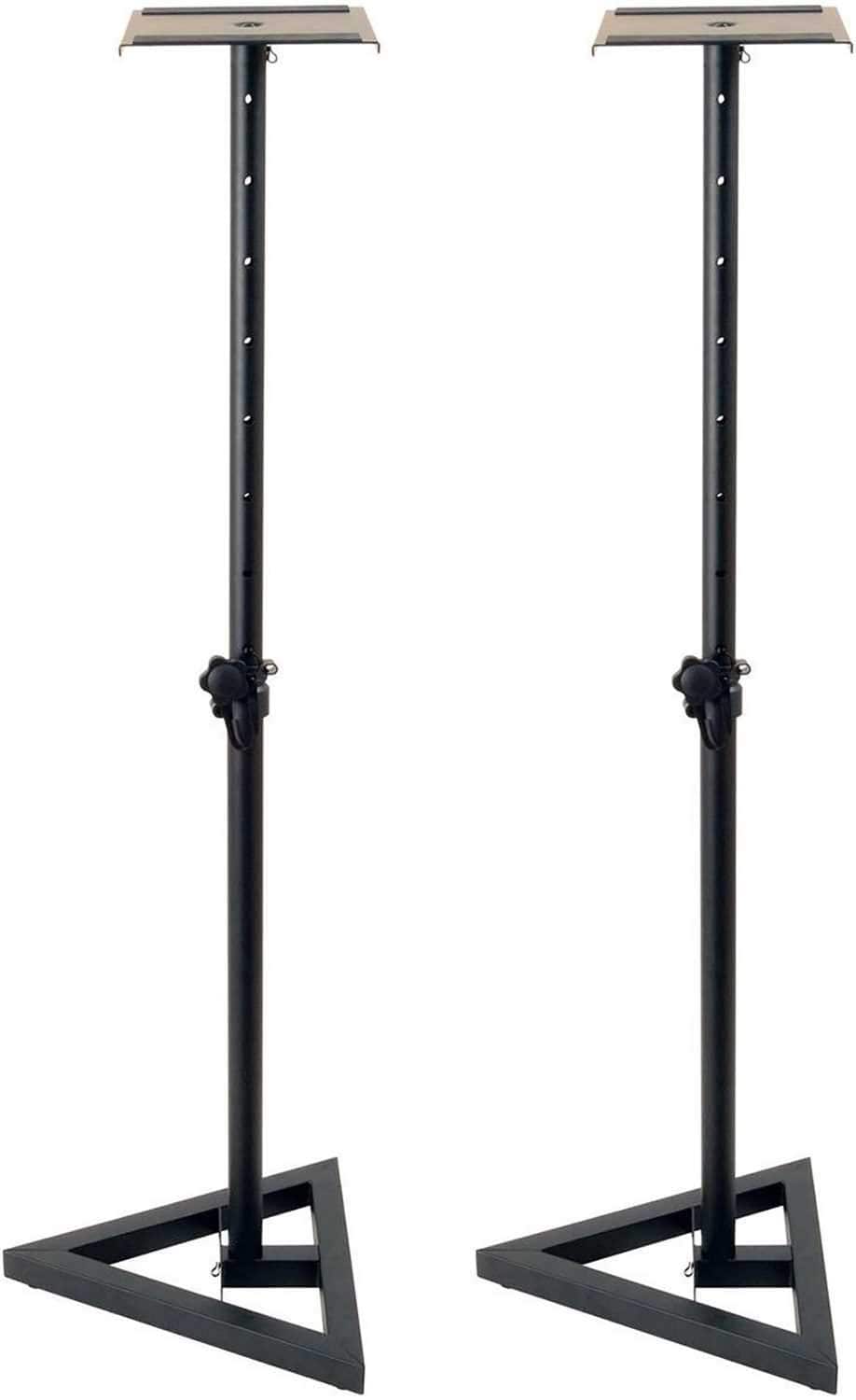 On-Stage Studio Monitor Stands with Medium Platforms - ProSound and Stage Lighting