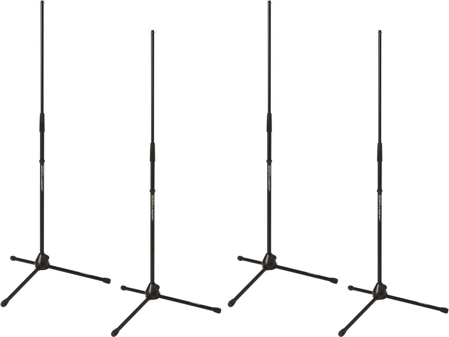 Jamstand JS-MC100 Tripod Microphone Stand 4-Pack - ProSound and Stage Lighting