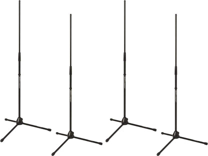 Jamstand JS-MC100 Tripod Microphone Stand 4-Pack - ProSound and Stage Lighting