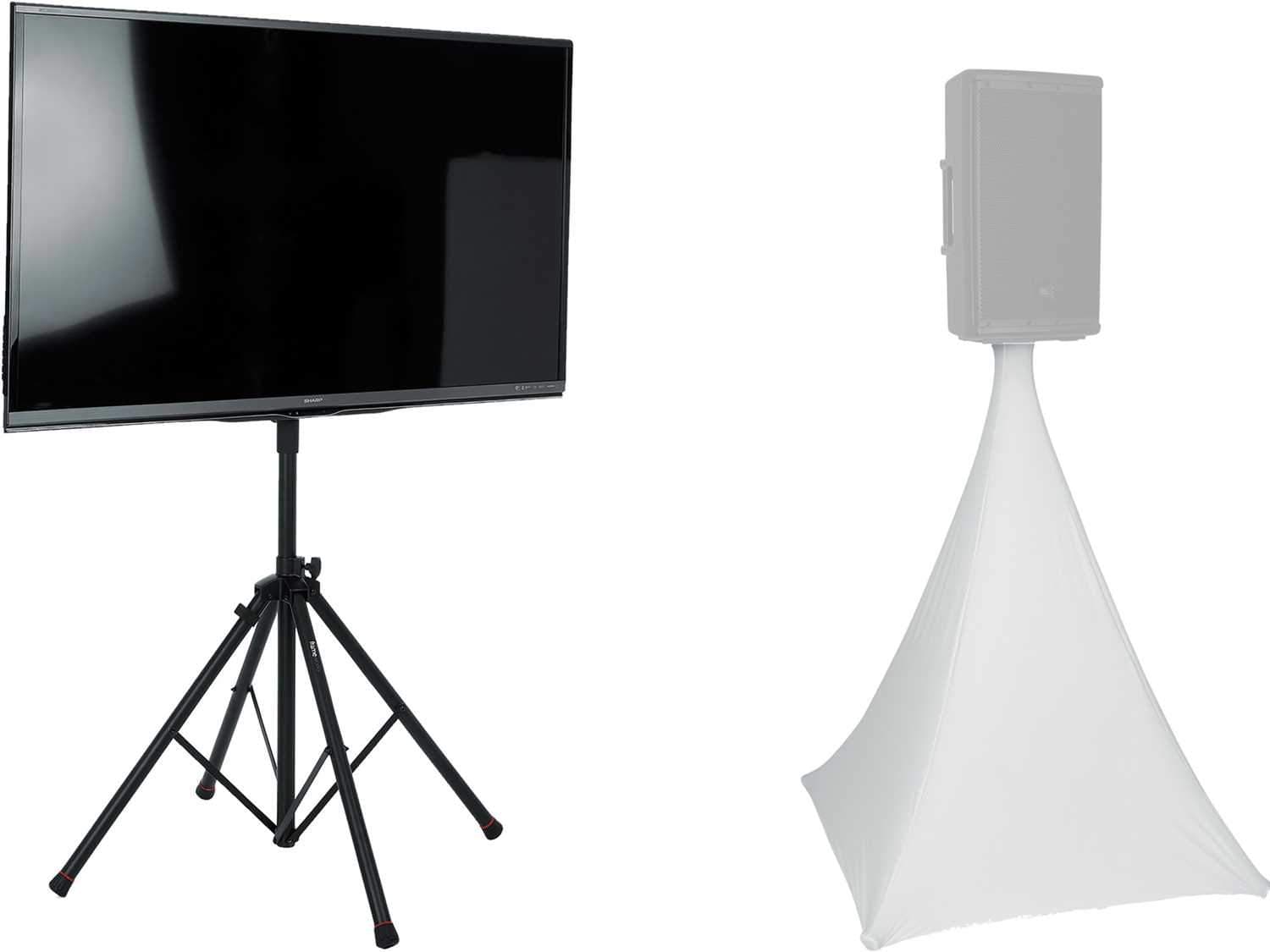 Gator Frameworks Quad LED Stand with White Scrim - Solotech