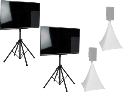 Gator Frameworks Quad LED Stand 2-Pack with White Scrims - Solotech