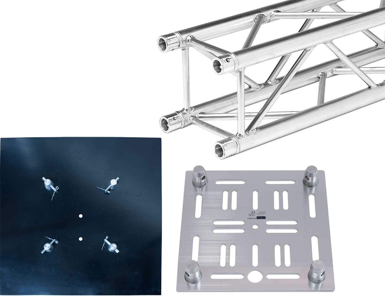 Global Truss 6.36-Foot Totem with Moving Head Top Plate - ProSound and Stage Lighting