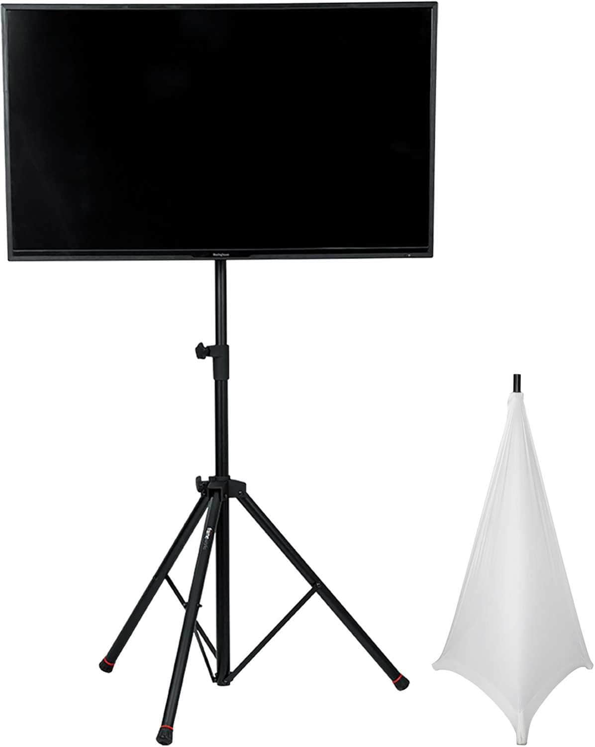 Gator Frameworks LCD Video Monitor Tripod Stand with White Scrim - ProSound and Stage Lighting