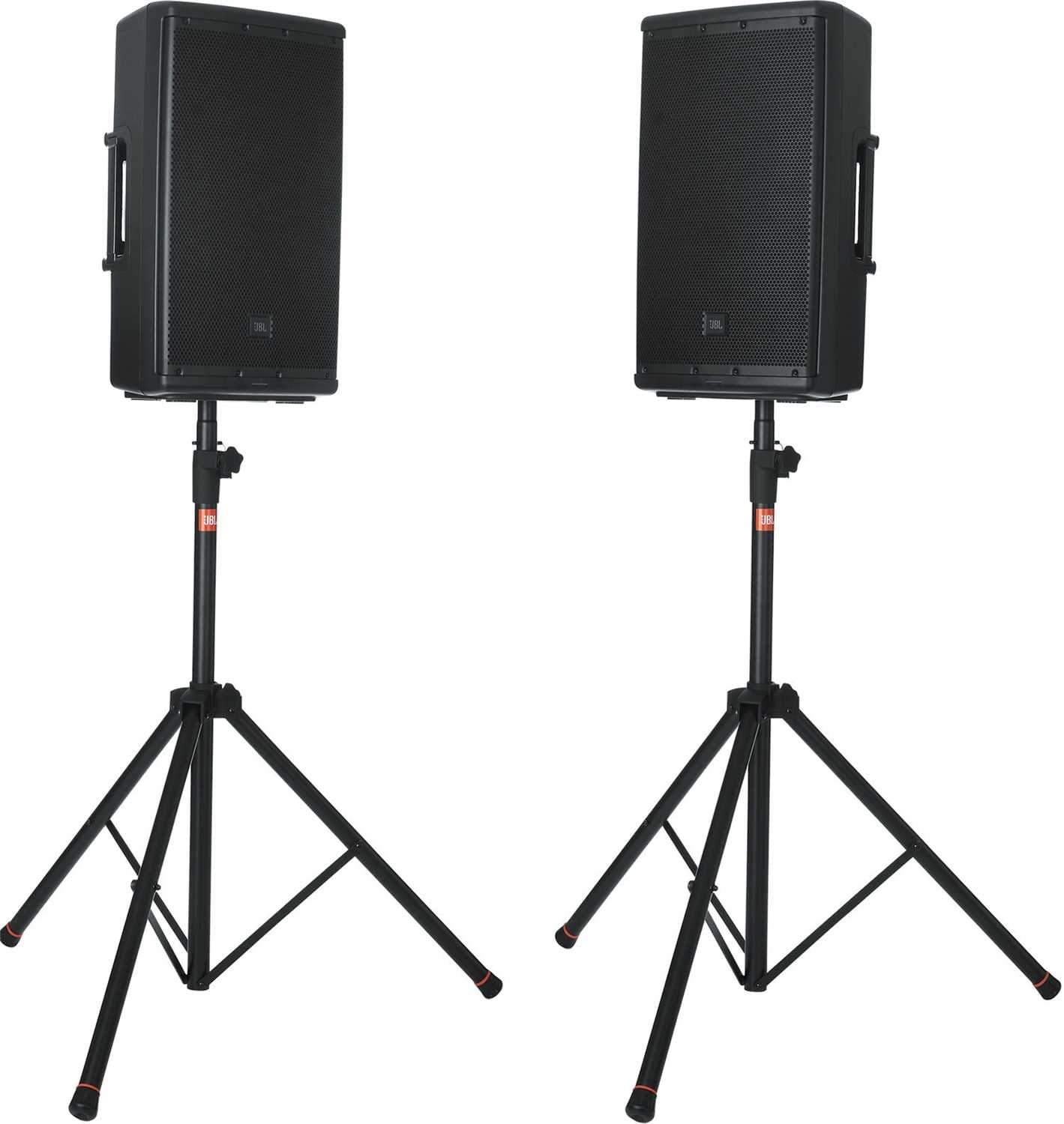 JBL Standard Speaker Stand 2-Pack with White Scrims - ProSound and Stage Lighting