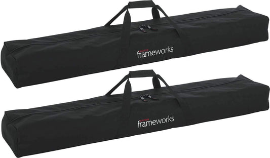 Gator GFW-6XMICSTANDBAG Frameworks Carry Bag for Six Mic Stands 2-Pack - ProSound and Stage Lighting