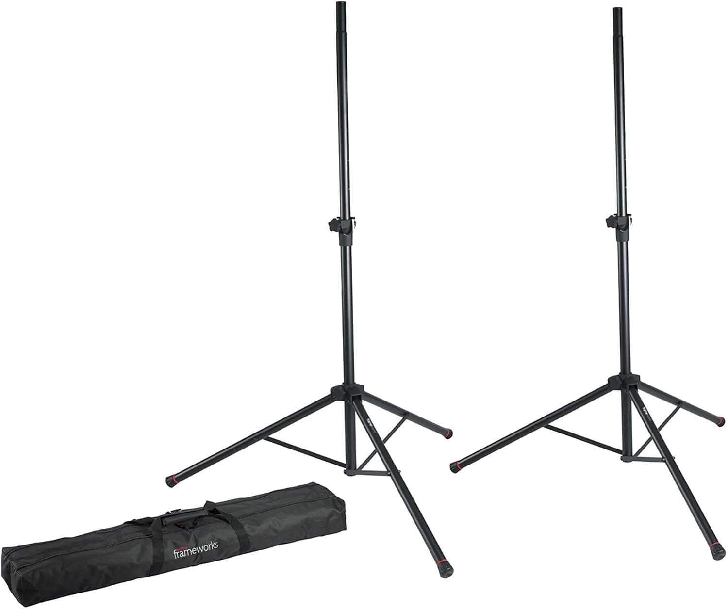 Gator Frameworks Speaker Stand Set with Black 360 Scrims - ProSound and Stage Lighting