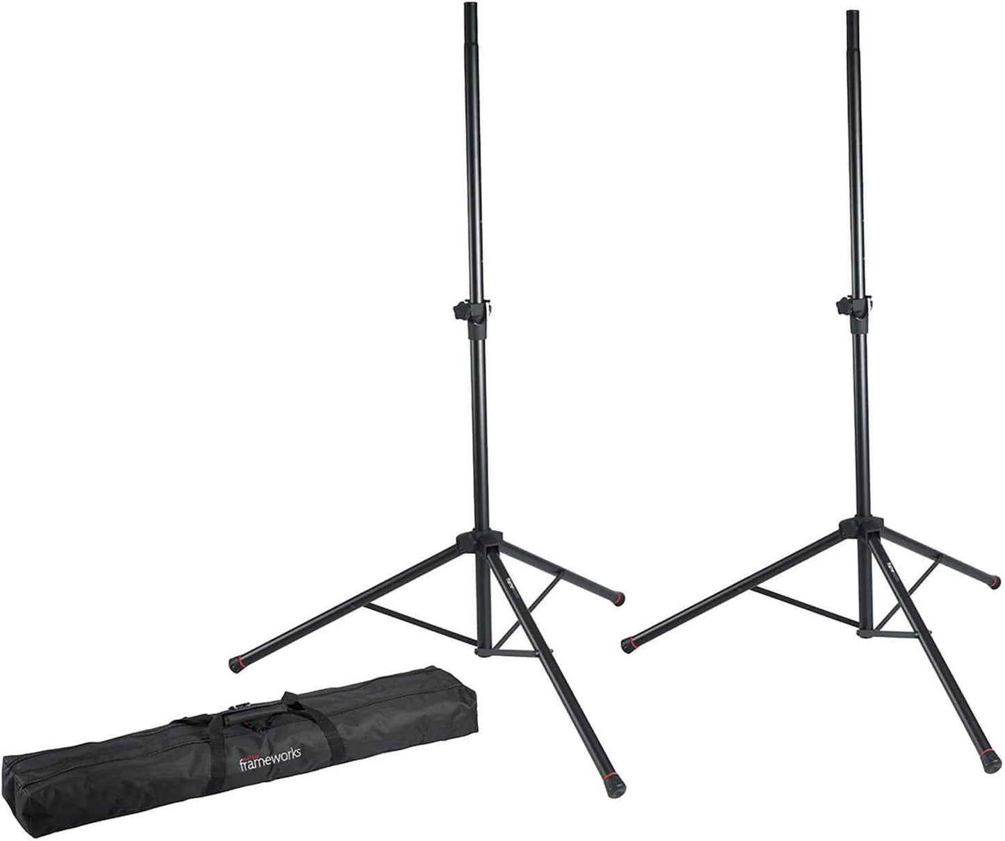 Gator Frameworks Speaker Stand Set with White 360 Scrims - ProSound and Stage Lighting