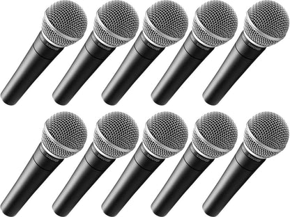 Shure SM58 Cardioid Dynamic Vocal Microphone 10-Pack - ProSound and Stage Lighting