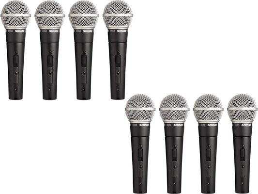 Shure SM58S Dynamic Mic with On-Off Switch 8-Pack - ProSound and Stage Lighting