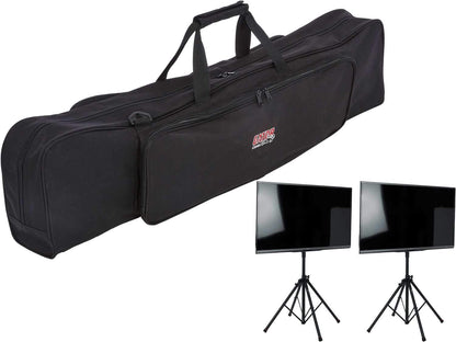 Gator Frameworks Standard Quad LCD Stand 2-Pack with Bag - Solotech