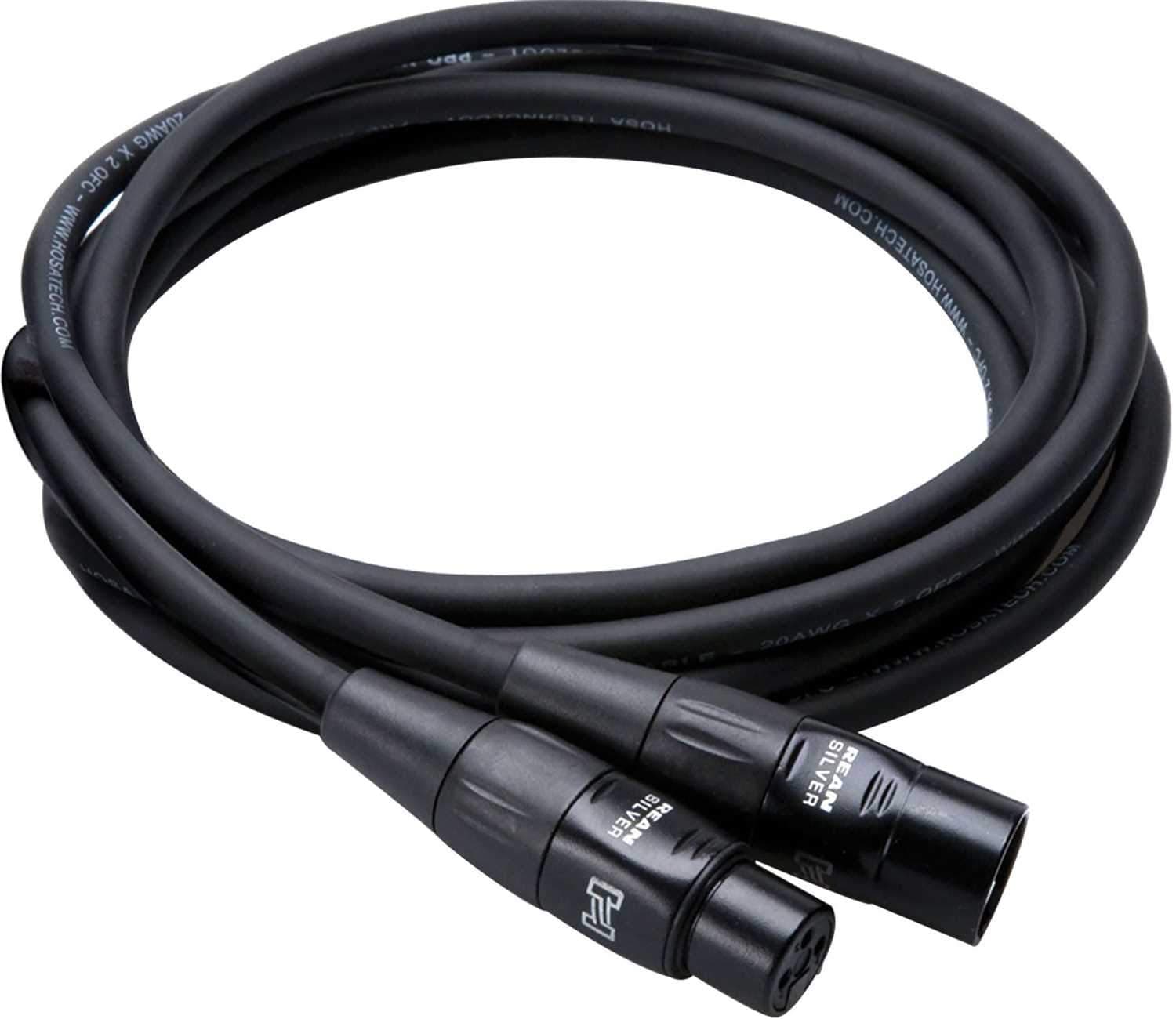 Hosa HMIC-010 10 Ft Rean XLR Mic Cable 4-Pack - ProSound and Stage Lighting