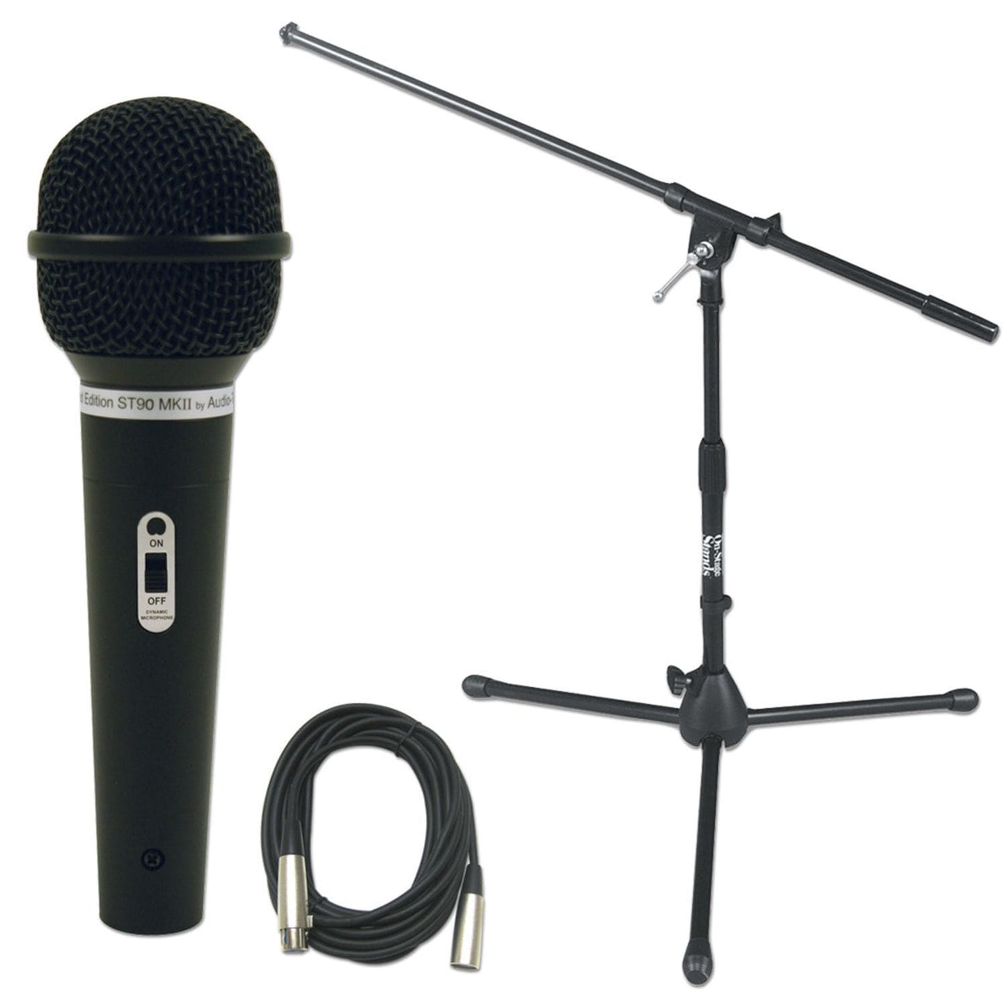 Audio Technica ST90-MKII Mic with Short Stand & XLR Cable - Solotech