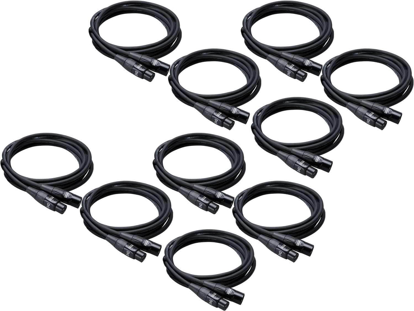 Hosa HMIC-005 5 Ft Rean XLR Mic Cable 10-Pack - ProSound and Stage Lighting