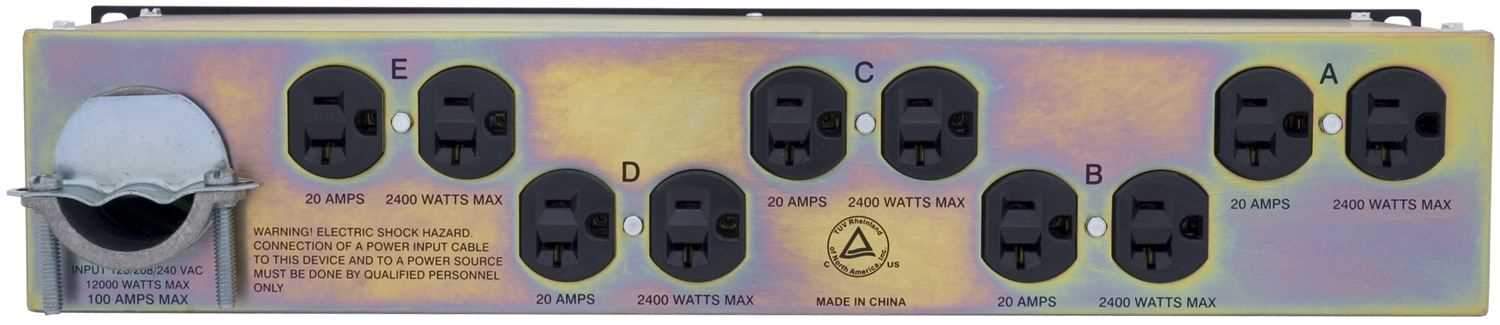 Furman ACD-100 Power Distributer 120v 100 Amp - Solotech