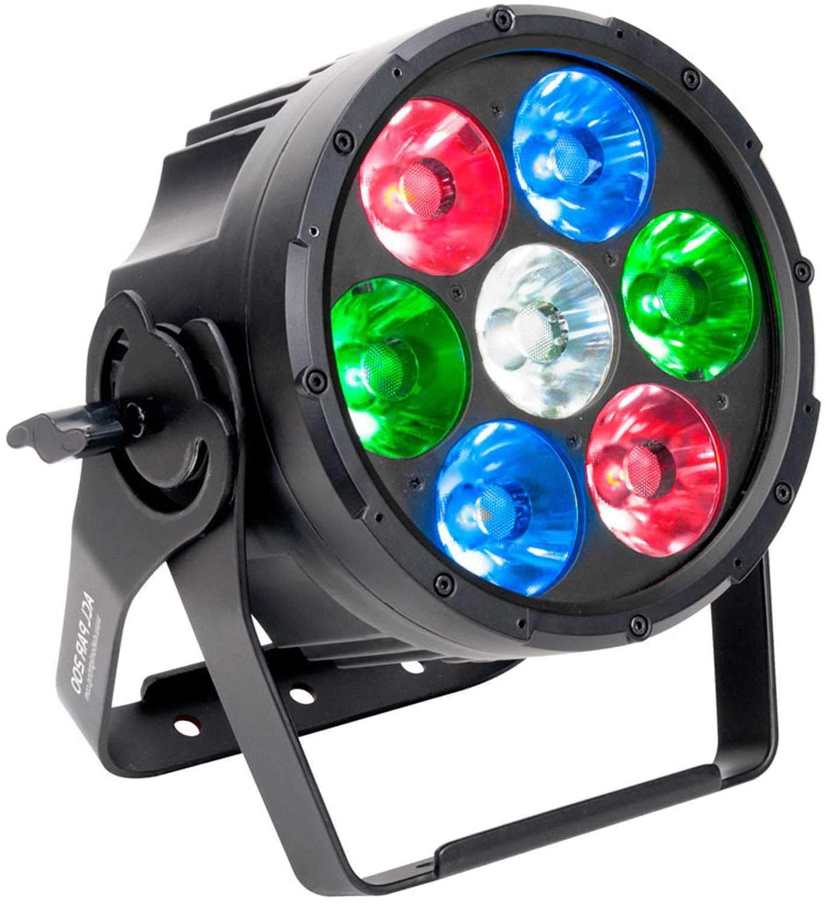 Stage Lighting PAR Can - 7x15W RGBW LED DMX Color Mixing Strobe Beam Light With Remote, Manual Pan & Tilt, For Clubs, Parties, Events