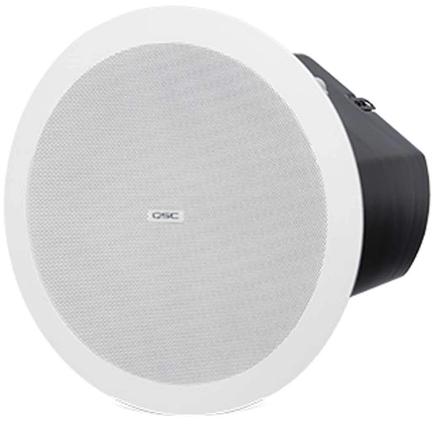 QSC AD-C6T-WH 6-Inch Two-way Ceiling Speaker White - Solotech