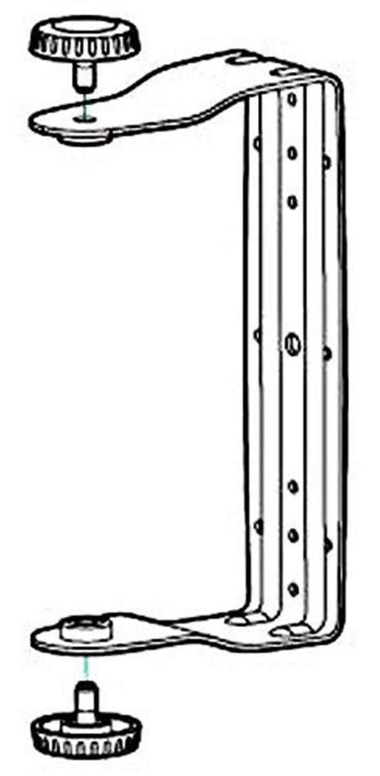 QSC AD-YM5-WHT Yoke Mount Pair White - Solotech