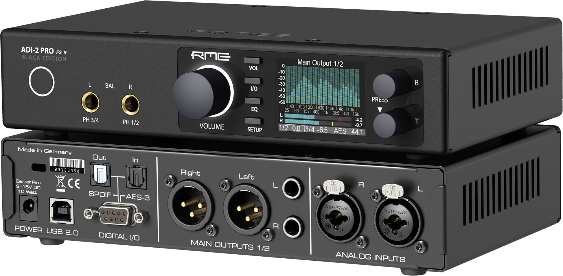 RME ADI2 PRO FSR Black Edition 768 Kilohertz High End AD/DA Converter - PSSL ProSound and Stage Lighting