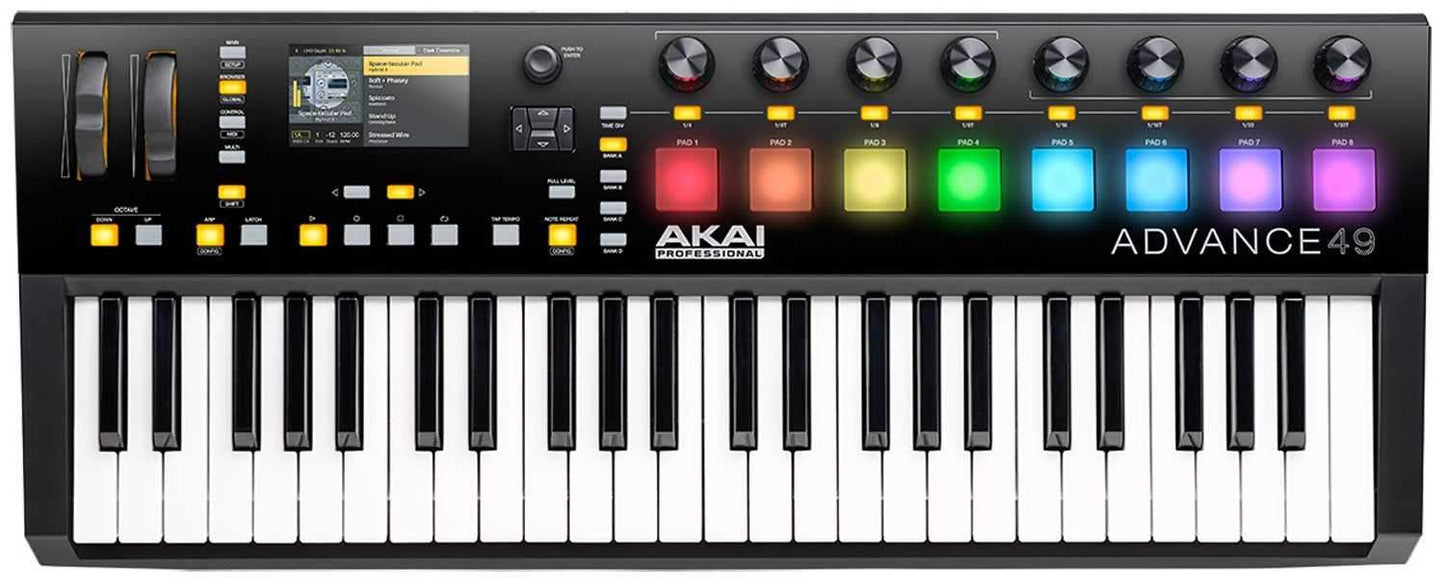 AKAI Advance 49 USB MIDI Keyboard & DAW Controller - Solotech